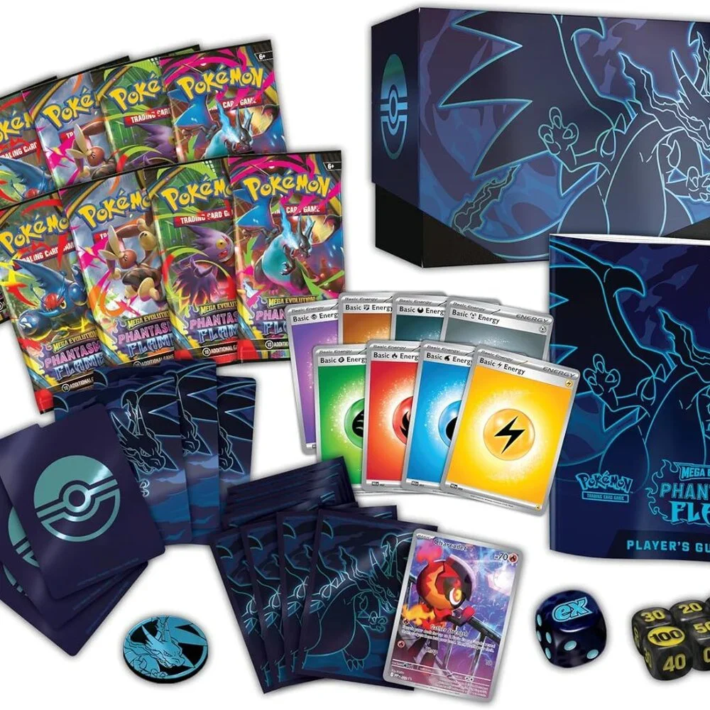 Pokémon TCG: Mega Evolution Phantasmal Flames Elite Trainer Box 9 Booster Packs - Picture 7 of 8